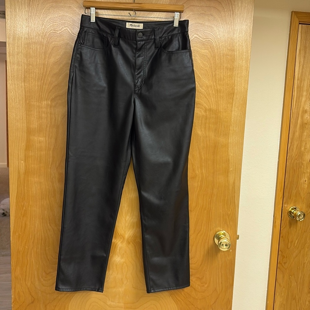 Madewell faux leather pants